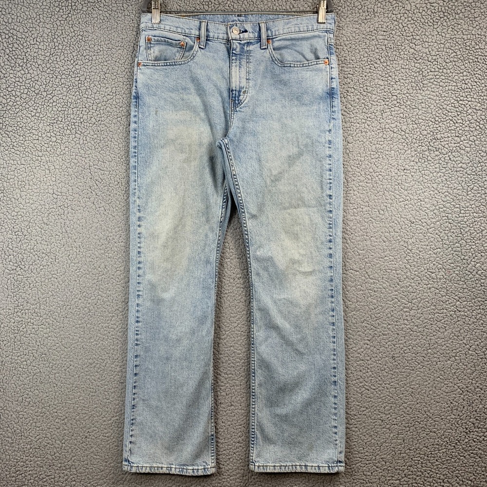 Levi's 527 Low Bootcut Denim Jeans Mens 32x30 Blue Light Wash Cowboy Western